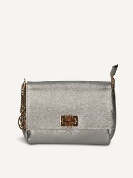 CAPRICE Handbag, silver, made of Leather without heel, Size 1