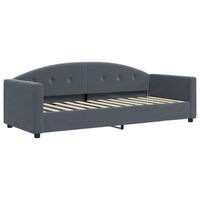 cama para adulto  cama individual  sofa cama terciopelo gris oscuro 80x200 cm