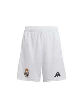 Pantalón de Fútbol adidas Real Madrid 24/25 Home Short Niño Blanco