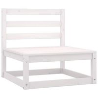 conjunto de muebles de jardin 3 uds  mesa y sillas con cojines madera pino blanco