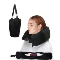 funda de almohada de viaje rellenable vacia para guardar ropa de felpa suave para llevar en avion ahorradora de espacio