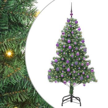 Árbol De Navidad Verde 210 Cm Pvc Vidaxl