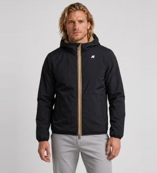 K-way para hombre. K6128VW Chaqueta Reversible Jack St Warm Double negro, beige (M), Casual, Nylon