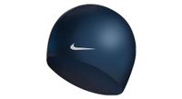nike swim gorro de natacion de entrenamiento de silicona solida azul oscuro