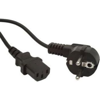 Cable de alimentación Gembird PC-186-VDE Schuko a IEC C13 1,8 m negro con toma acodada