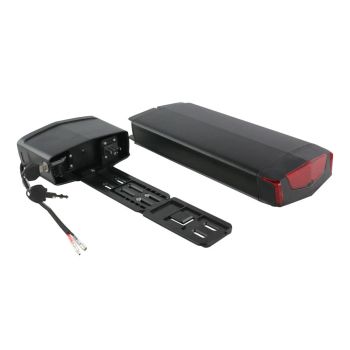 [EU Direct] UNITPACKPOWER R006 Batería de bicicleta eléctrica de 36V 13AH para soporte trasero,celda de batería de 2600m