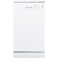 essentials cdw45w18 slimline dishwasher - white white