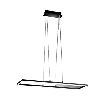 Lámpara Colgante De Techo Led Bard 52w Negro 3394-45-101 Fabas Luce