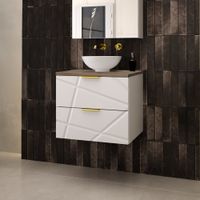 mueble lavabo individual 60cm y madera paneles de melamina y mdf