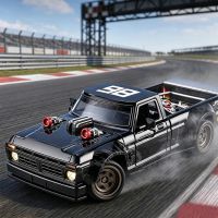 cxd 2401 124 24g 4wd rc drift camion rtr con giroscopio led luz coche de carreras modelos juguetes control proporciona