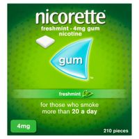 nicorette gum 4mg freshmint - 210 pieces