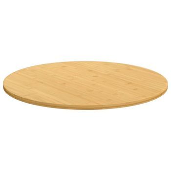 Tablero De Mesa | Tablero Escritorio De Bambú Ø70x1,5 Cm