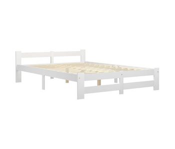Estructura de cama madera maciza de pino blanca 180x200 cm