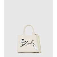 karl lagerfeld bolso de mano bolso de mano ikon signature choupette blanco para mujer