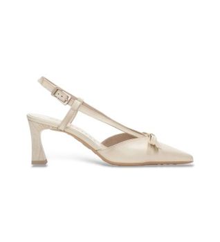 Hispanitas para mujer. HV264678 Zapatos Giorgia beige (37), Piel, 5 a 8cm, Hebilla, Casual, Fiesta