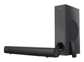 Barra de sonido - Creative Stage Pro, 2.1 canales, 160 W, Con subwoofer, Negro