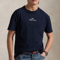 polo ralph lauren embroidered logo cotton-jersey t-shirt - xl