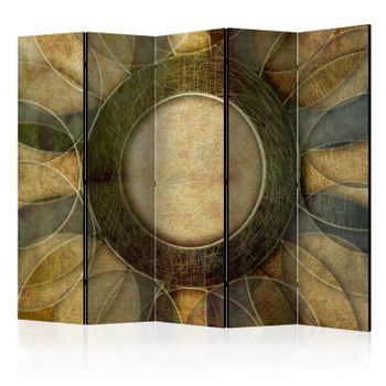 Biombo - Flower - Retro Style Ii (225x172 Cm)