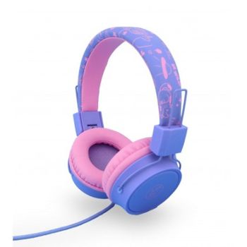 DCU Auriculares Infantiles con Micrófono Rosa/Lila