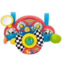 volante para bebe interactivo 2 en 1 con luz y sonido 29x105x17 cm multicolor