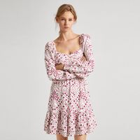 pepe jeans vestido blanco pl953498-808