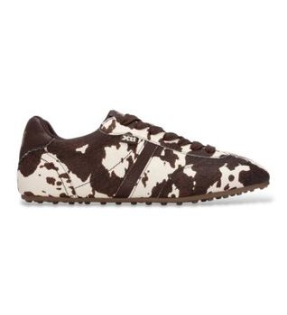 Xti para mujer. 14615303-COW Zapatillas 146153 marrón claro (37), Plano, Cordones, Casual, Animal print