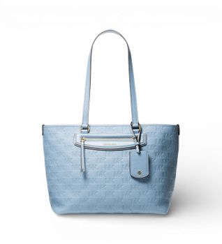 Michael Kors para mujer. 30S6GTVT6B Bolso tote Jet Set Travel mediano azul (OSFA), Casual, Piel