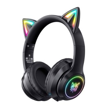 Auriculares ONIKUMA B90 inalámbricos Bluetooth 5.0 Gaming con micrófono y RGB, negros