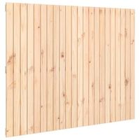 cabecero de cama de pared madera maciza de pino 140x3x110 cm