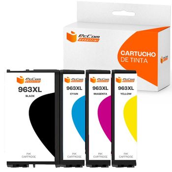 Pccom Essential HP 963XL Cartucho Tinta Compatible Negro/Cian/Magenta/Amarillo Pack 4