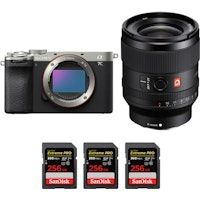 A7C II Silver + FE 35mm f/1.4 GM + 3 SanDisk 256GB Extreme PRO UHS-II SDXC 300 MB/s + PDF MCZ DIRECT