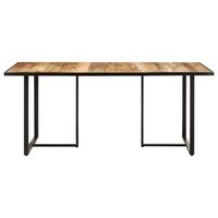 mesa de comedor  mesa de cena madera de mango rugosa 180 cm