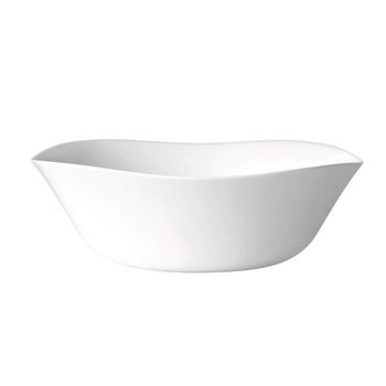 Ensaladera vidrio opal blanca 24 cm