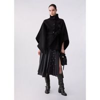 liu jo abrigo poncho con cinturon para mujer
