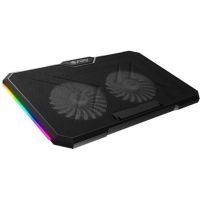 soporte refrigerante fury gunbai g3 2x120mm rgb usb negro