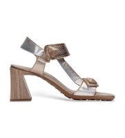 hispanitas para mujer chv253958 sandalias miami dorado 40 piel plata 3 a 5cm velcro casual fiesta