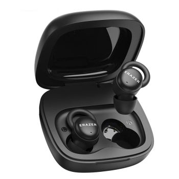 ERAZER XT96PRO TWS Auriculares inalámbricos Bluetooth 5.4 con pantalla LCD táctil, reducción de ruido activo de 35 dB, E