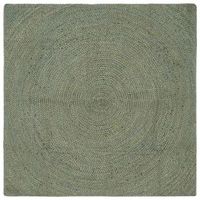 alfombras de area verde oliva 160 x 160 cm yute vidaxl