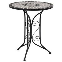 set mesa y sillas bistro mosaico 3 pzas baldosa ceramica gris cfw483438