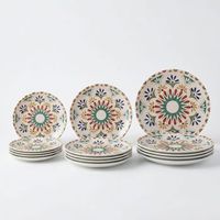 vajilla completa 12 piezas ceramica stoneware redonda para 4 personas vajilla coimbra tradicional apta