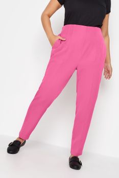 Yours Pantalón Fucsia De Pinzas, Mujer Curvy Y Tallas Grandes, Yours