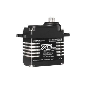 YIPINSERVO GX3270BLS 25T 180°/270° 70kg Servomotor de Inducción Magnética Digital a Prueba de Agua IP68 de Alto Torque p