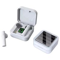 auriculares denver tws-62 inalambricos bluetooth para llamadas y musica con microfono integrados blancos
