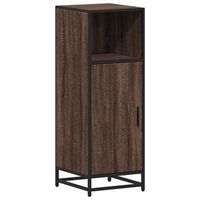 armario de bano madera contrachapada roble marron 35x375x100cm vidaxl