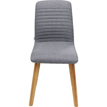 Silla escandinava, gris y roble
