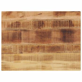Tablero De Mesa Rectangular Madera Mango Rugosa 70x60x2,5 Cm Vidaxl
