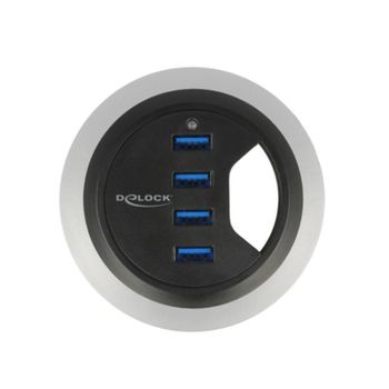 Hub DeLock 4 puertos 5000 Mbit/s modelo 62868 USB 3.2 Gen 1 sobremesa