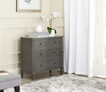 Cómodas en pino/mdf/capa de madera, gris