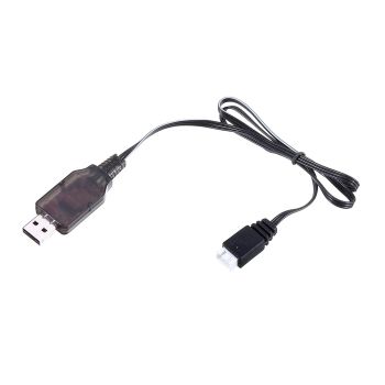 Cargador de batería HS 7.4V 2S Li-ion con cable de carga USB para piezas de automóviles RC 18301 18302 18311 18312 a esc