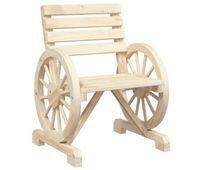 silla de jardin - silla de exterior - silla terraza de madera maciza de abeto 58x58x785 cm